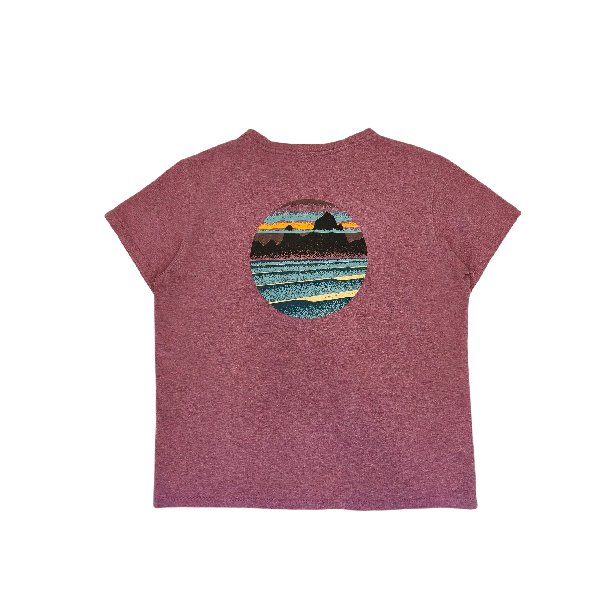 Polera Mujer Skyline Stencil Responsibili-Tee®- Usado