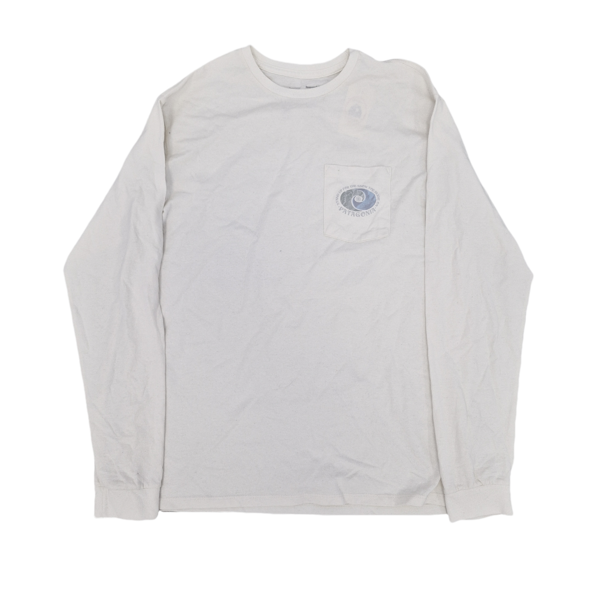 Polera Manga Larga Hombre Long-Sleeved Snowstitcher Pocket Responsibili-Tee®- Usado