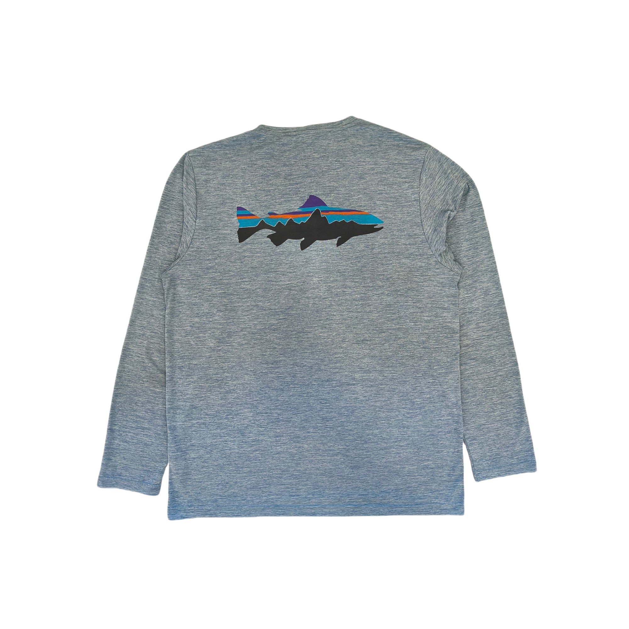 Polera Hombre Manga Larga Capilene® Cool Daily Fish Graphic Shirt- Usado